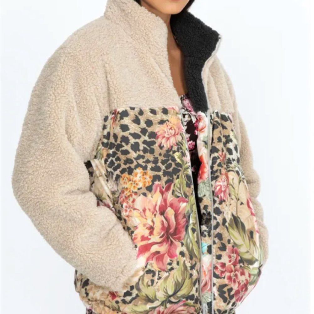 Johnny Was Joy Rose Sherpa Parka